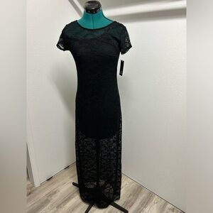 Black lace dress S
